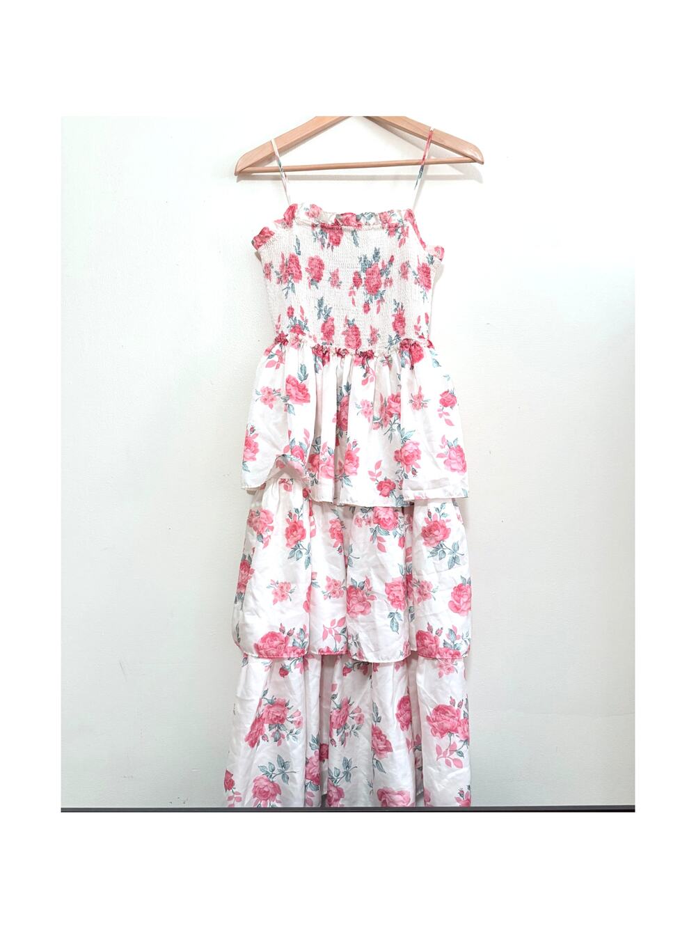 LoveShackFancy Target Elise Floral Smocked Tiered Dress XS